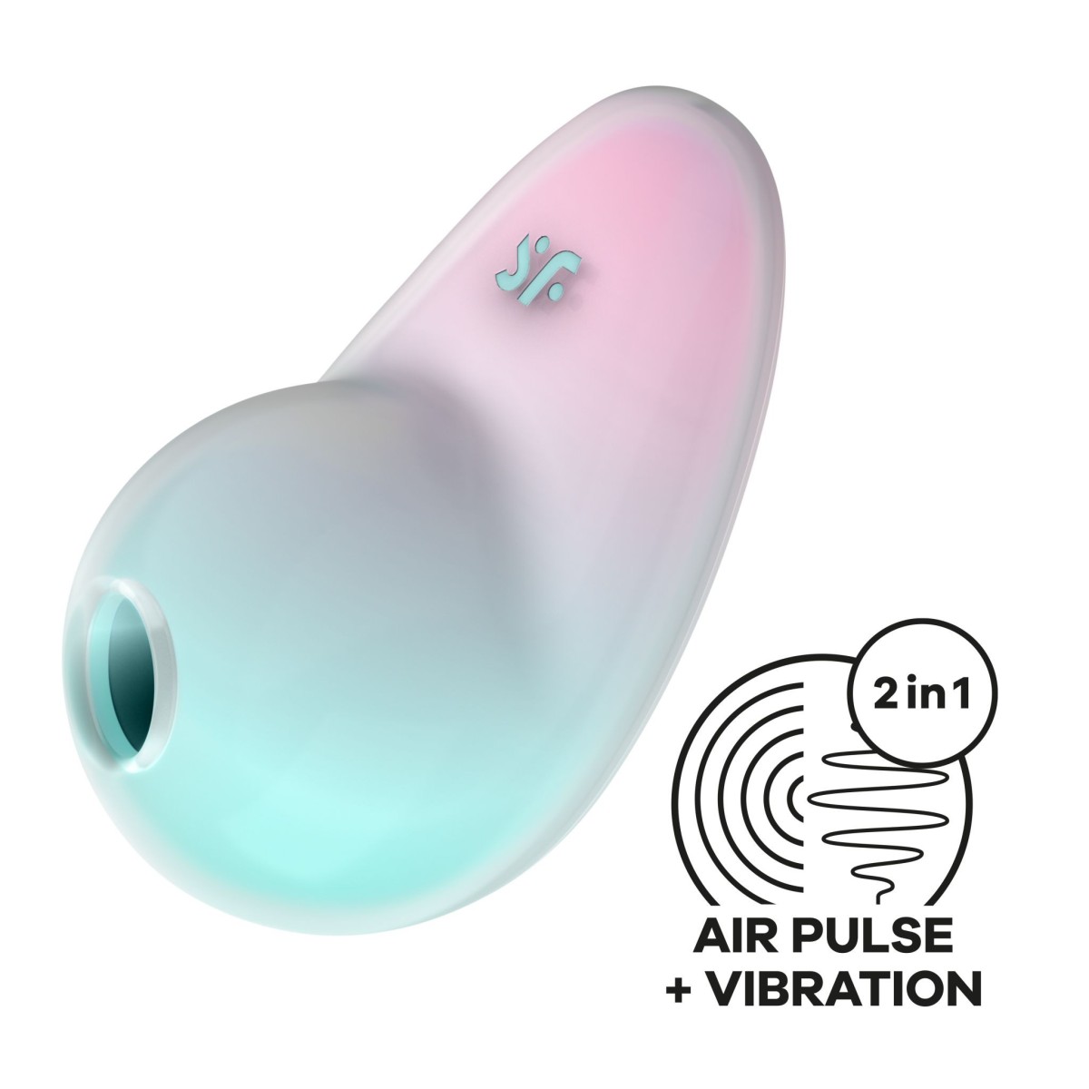 Stimulátor klitorisu Satisfyer Pixie Dust Mint/Pink, přikládací vibrátor s tlakovými vlnami