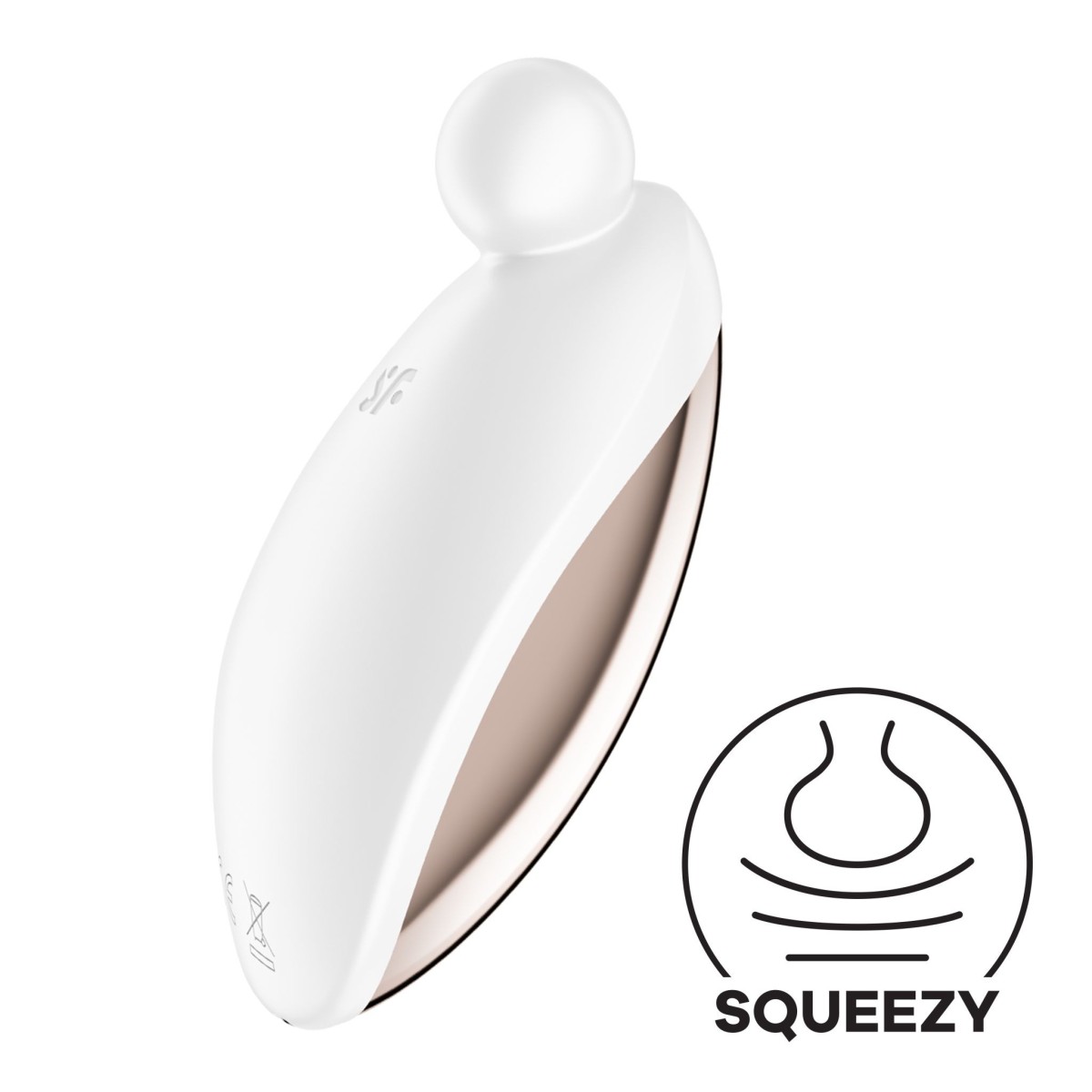 Přikládací vibrátor Satisfyer Spot On 2 bílý, silikonový vibrátor na klitoris