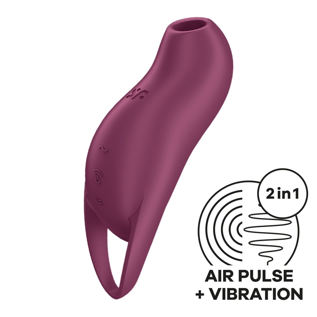 Stimulátor klitorisu Satisfyer Pocket Pro 1 fialový, vibrační tlakový stimulátor