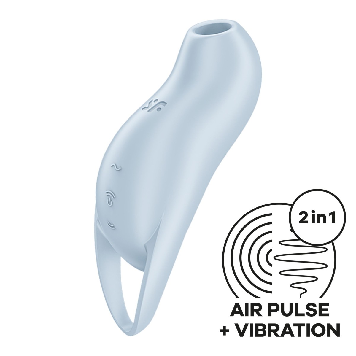 Stimulátor klitorisu Satisfyer Pocket Pro 1 modrý, vibrační tlakový stimulátor