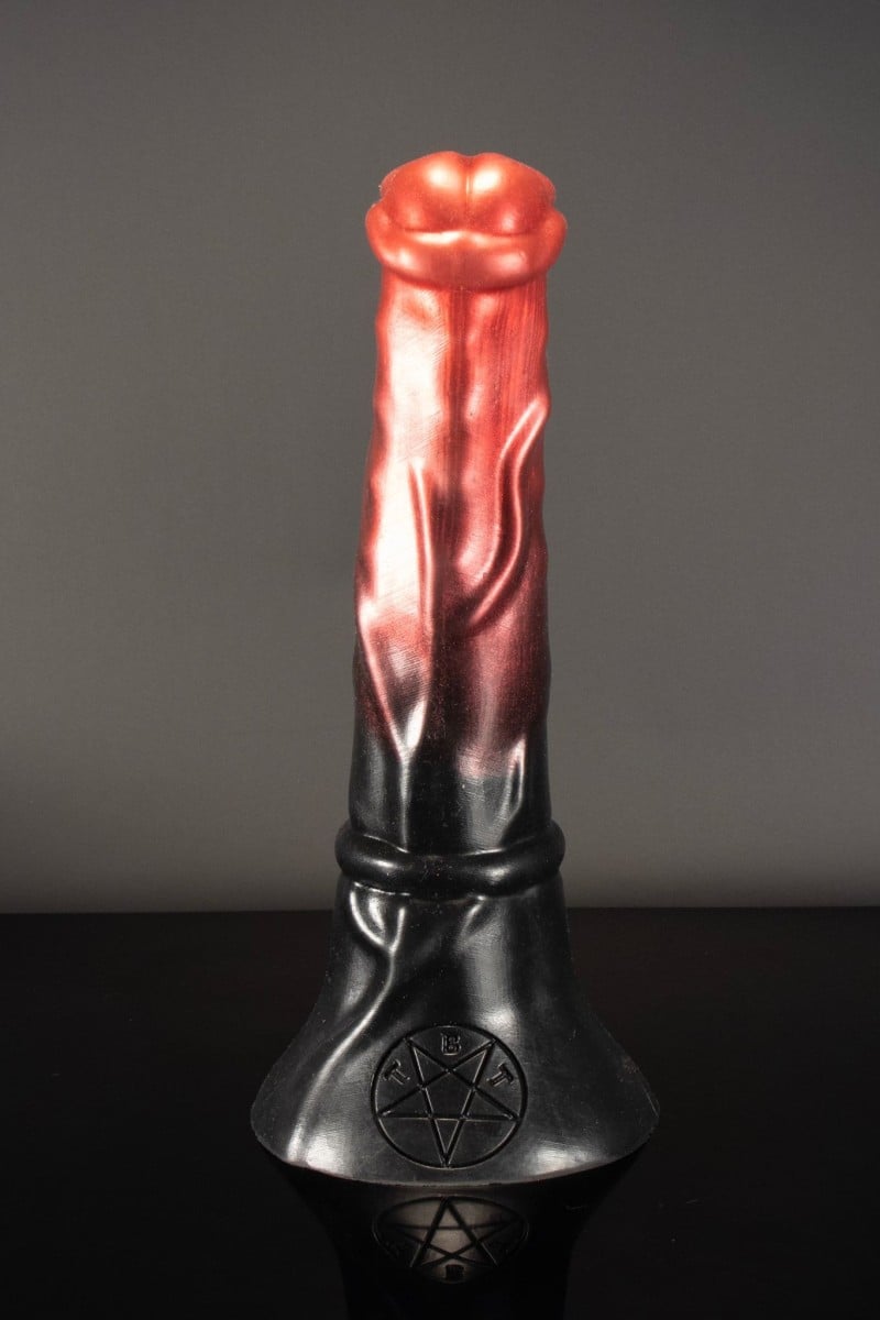 Dildo Twisted Beast Orobas Demon Blood (Ombre) střední