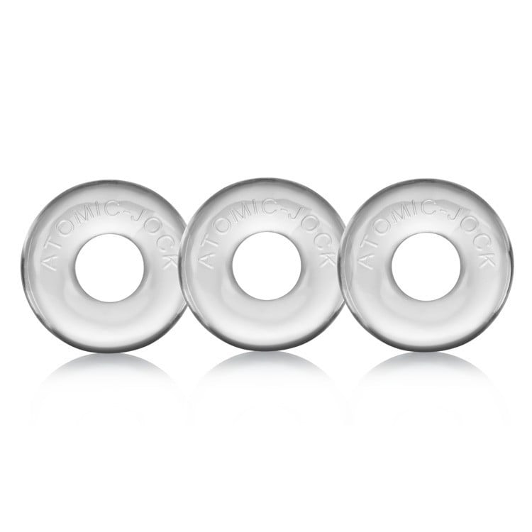 Oxballs Ringer Cock Rings 3-Pack Clear