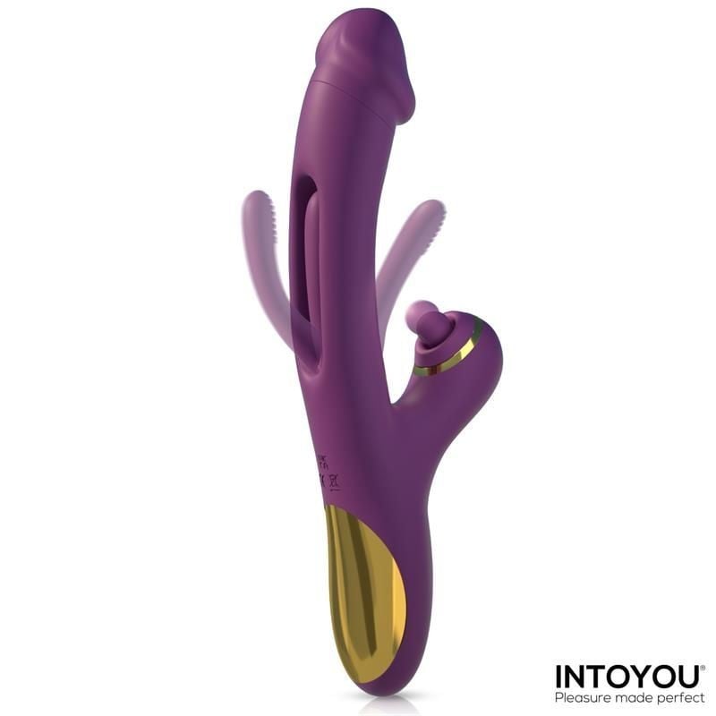 Intoyou Siter, silikonový vibrátor na bod G a klitoris 24,9 x 3 cm