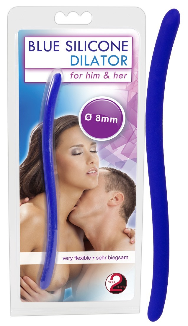 You2Toys Blue Silicone Dilator 8 mm