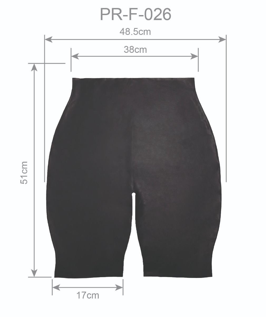 Latexové šortky Prowler Red černé XL, černé gumové kraťasy