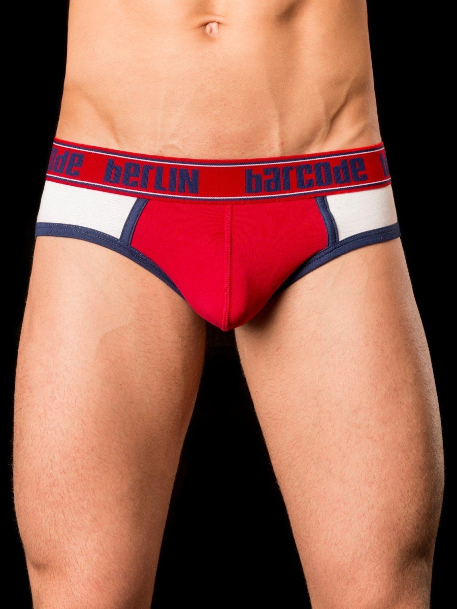 Barcode Berlin Brief Brixton White-Red-Navy