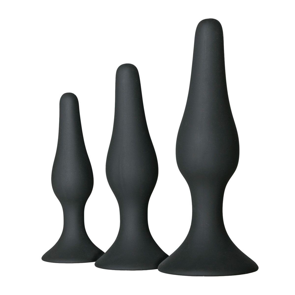 Sada análních kolíků EasyToys Butt Plug Set černá