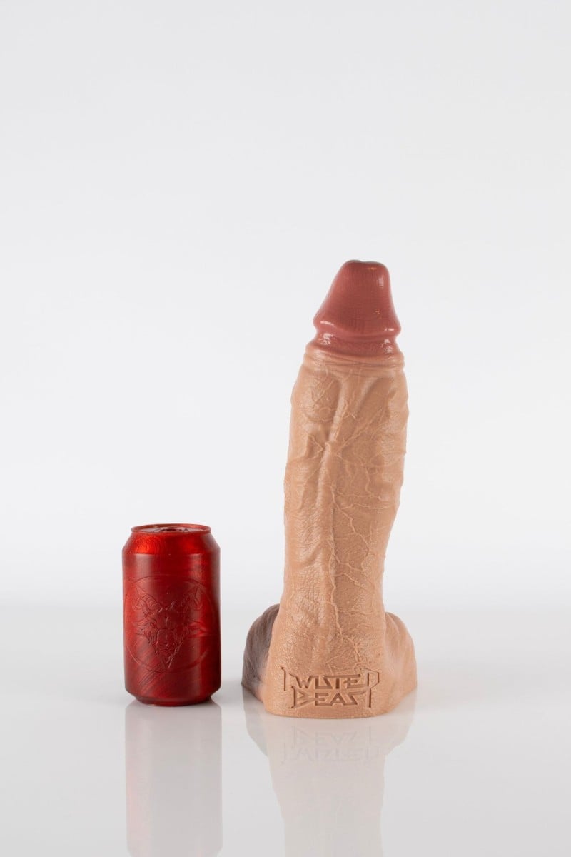 Twisted Beast Hicks Dildo Realistic Tan Large