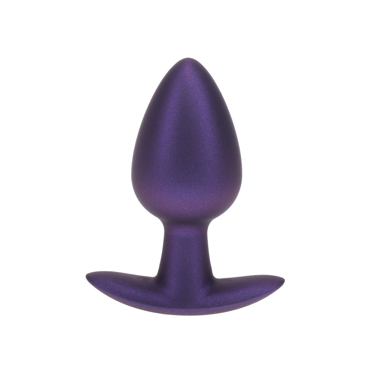 Ouch! Smooth Silicone Anal Plug Medium Metallic Purple