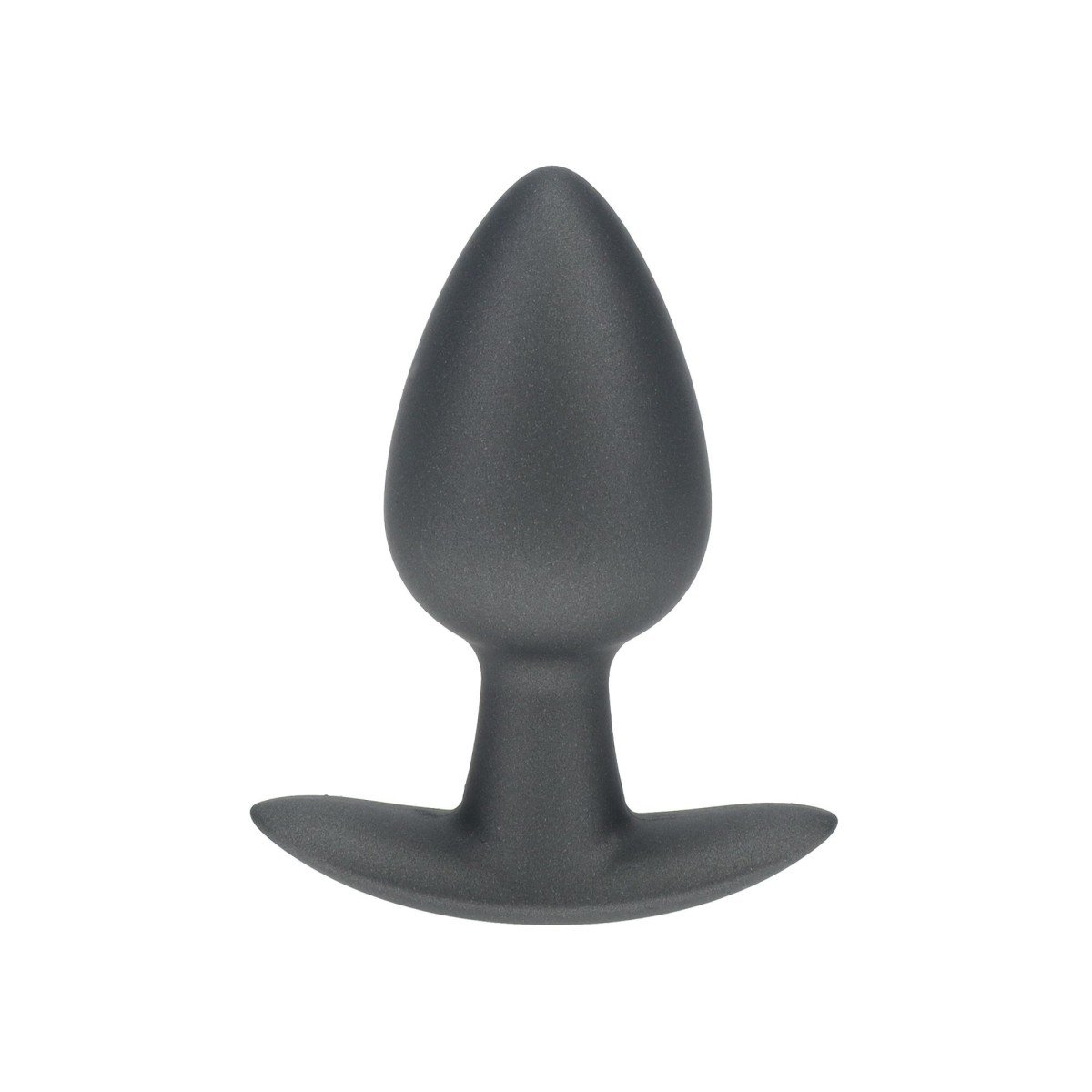 Ouch! Smooth Silicone Anal Plug Medium Gunmetal