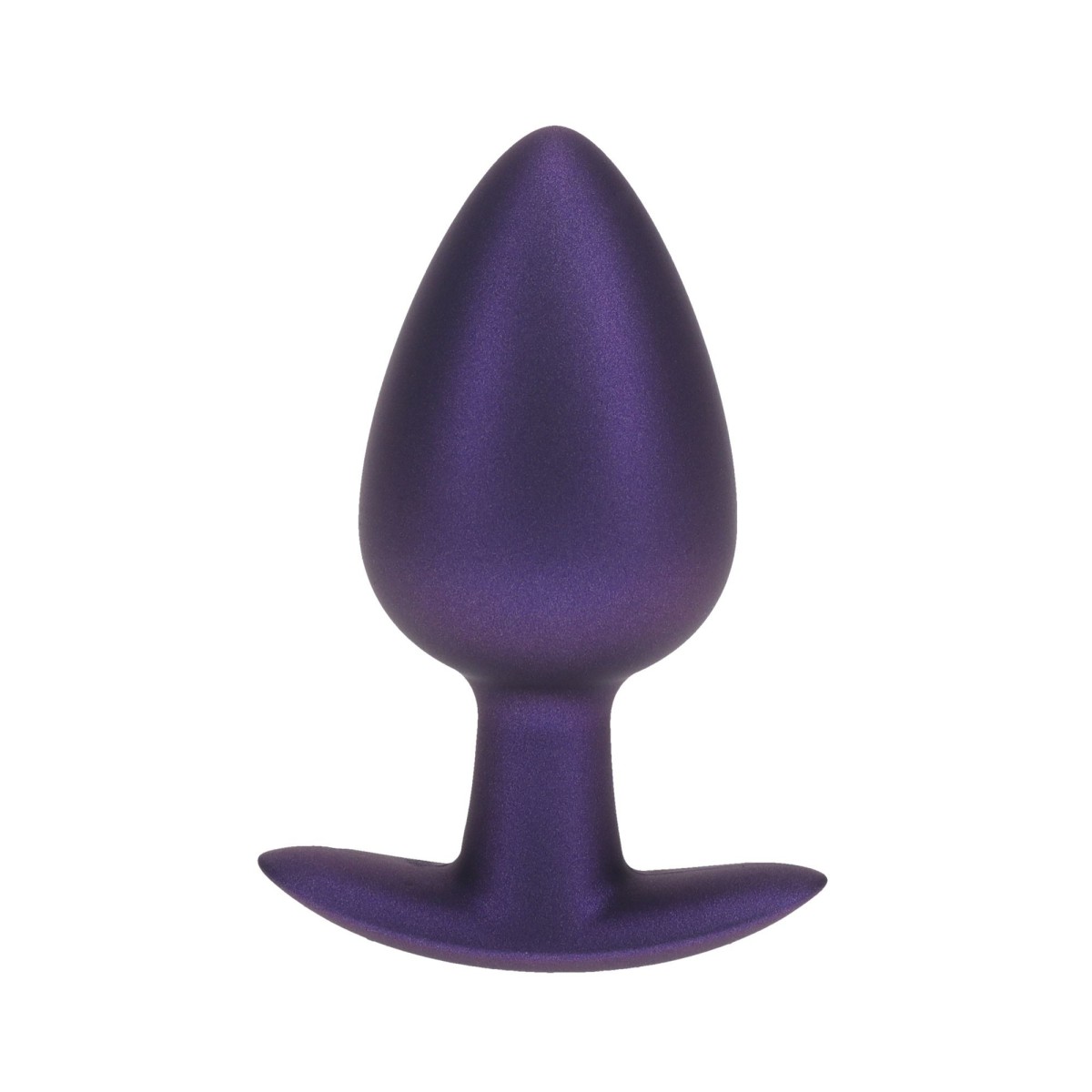 Anální kolík Ouch! Smooth Silicone Anal Plug Large Metallic Purple
