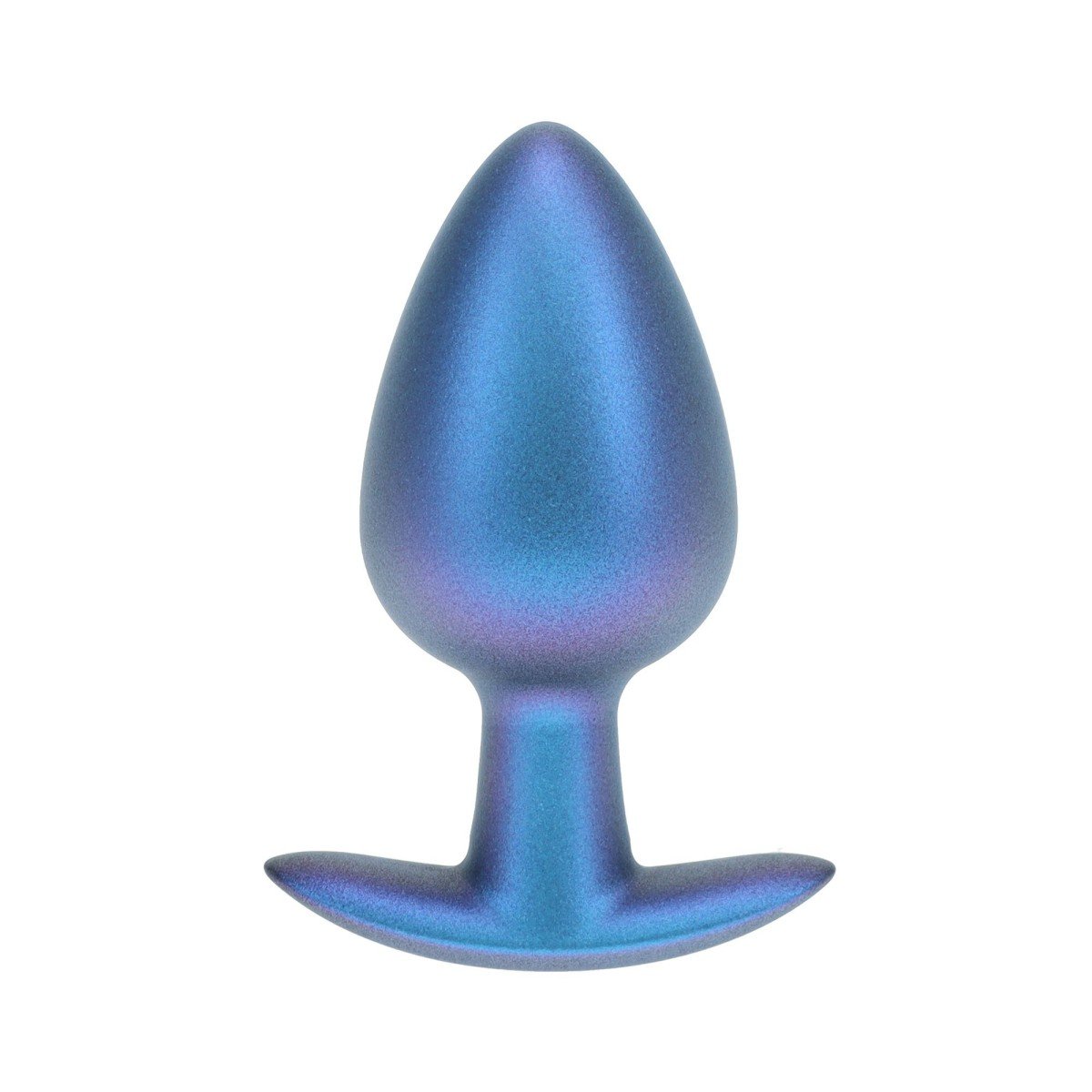 Ouch! Smooth Silicone Anal Plug Large Metallic Blue