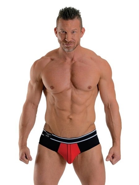 Mister B URBAN Bronx Brief Black-Red