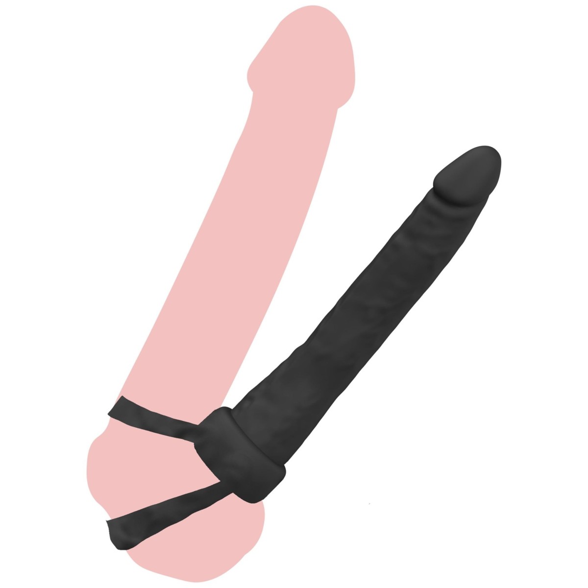 Návlek na penis Hidden Desire Double Trouble Anal Penetrator