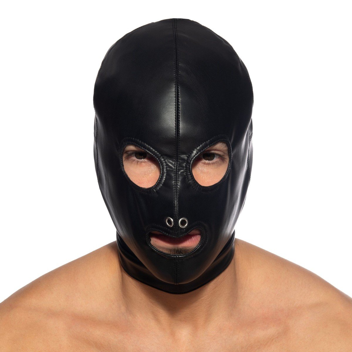 Kukla AD Fetish ADF213 Vegan Leather Fetish Mask čierna