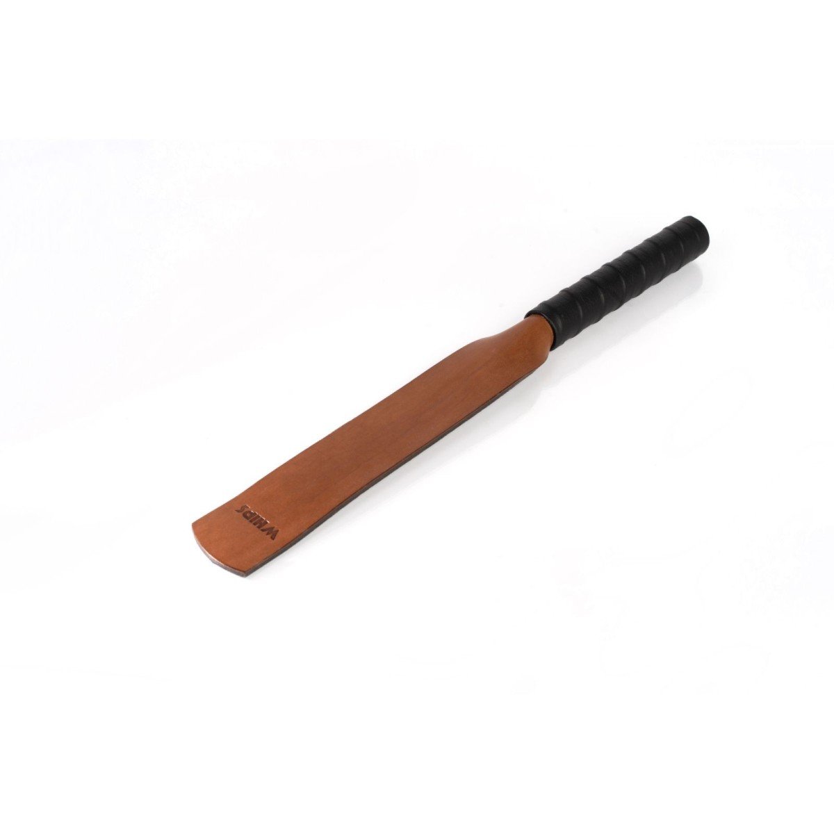 Kožená plácačka Whips Primal Bond Round Paddle hnědá