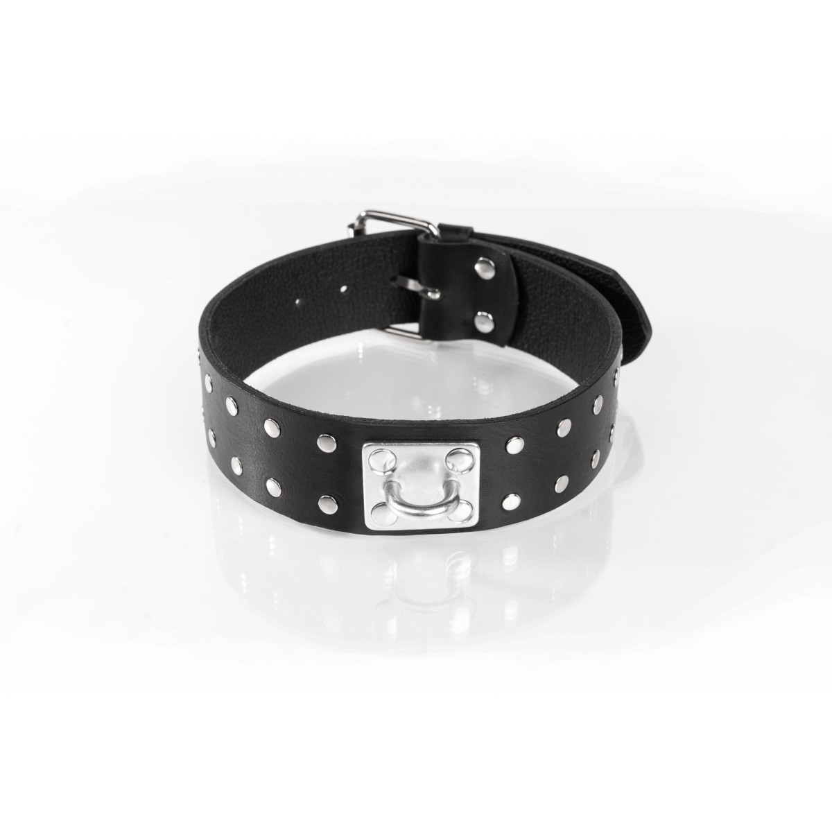 Whips Primal Bond Double Studded Collar Small Black