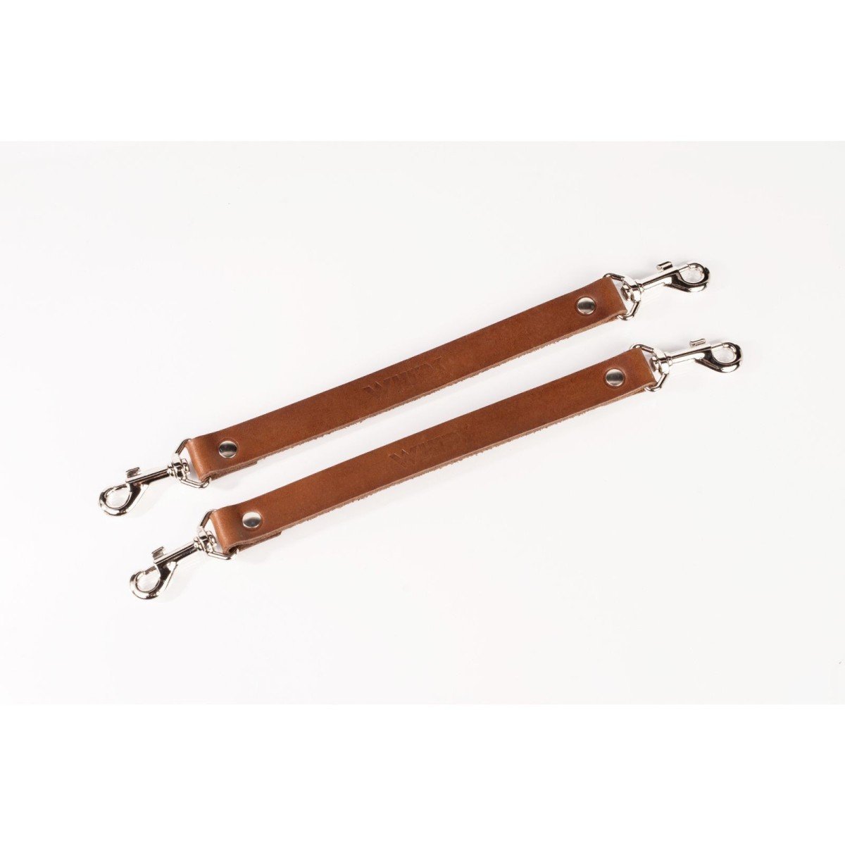 Remienky Whips Primal Bond Short Leather Connectors hnedé