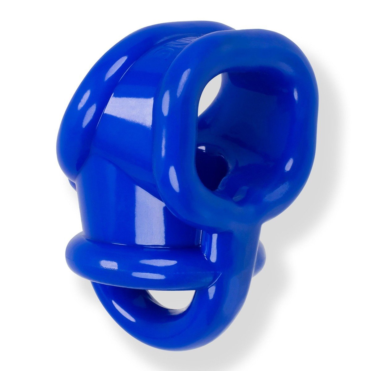 Erekční kroužek a natahovač varlat Oxballs Ballsling modrý, elastický erekční kroužek na penis a varlata