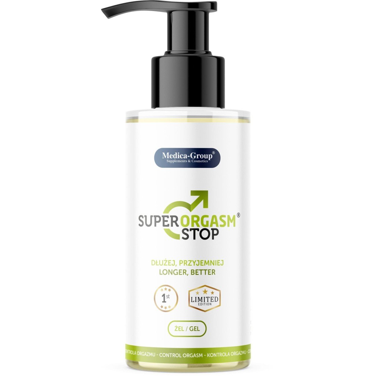 Odďaľujúci gél Super Orgasm Stop Gel 150 ml