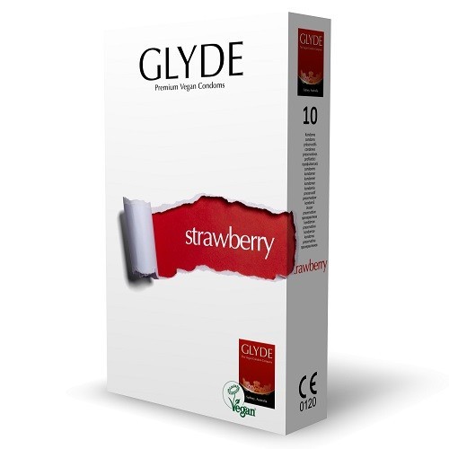 Glyde Condoms Strawberry 10 Pack