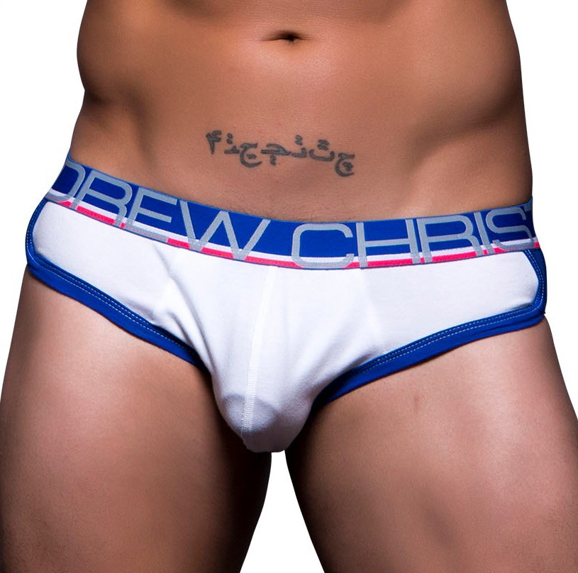 Andrew Christian Tagless Retro Pop Brief Show-It White