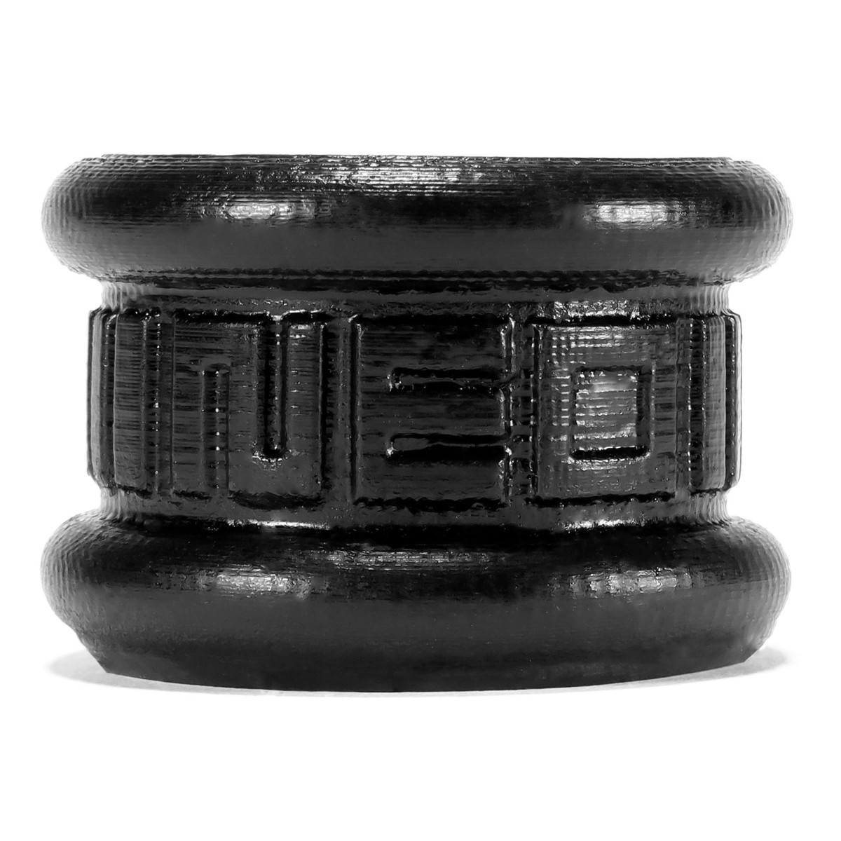 Natahovač varlat Oxballs Neo krátký černý, silikonový natahovač varlat 3,2 cm