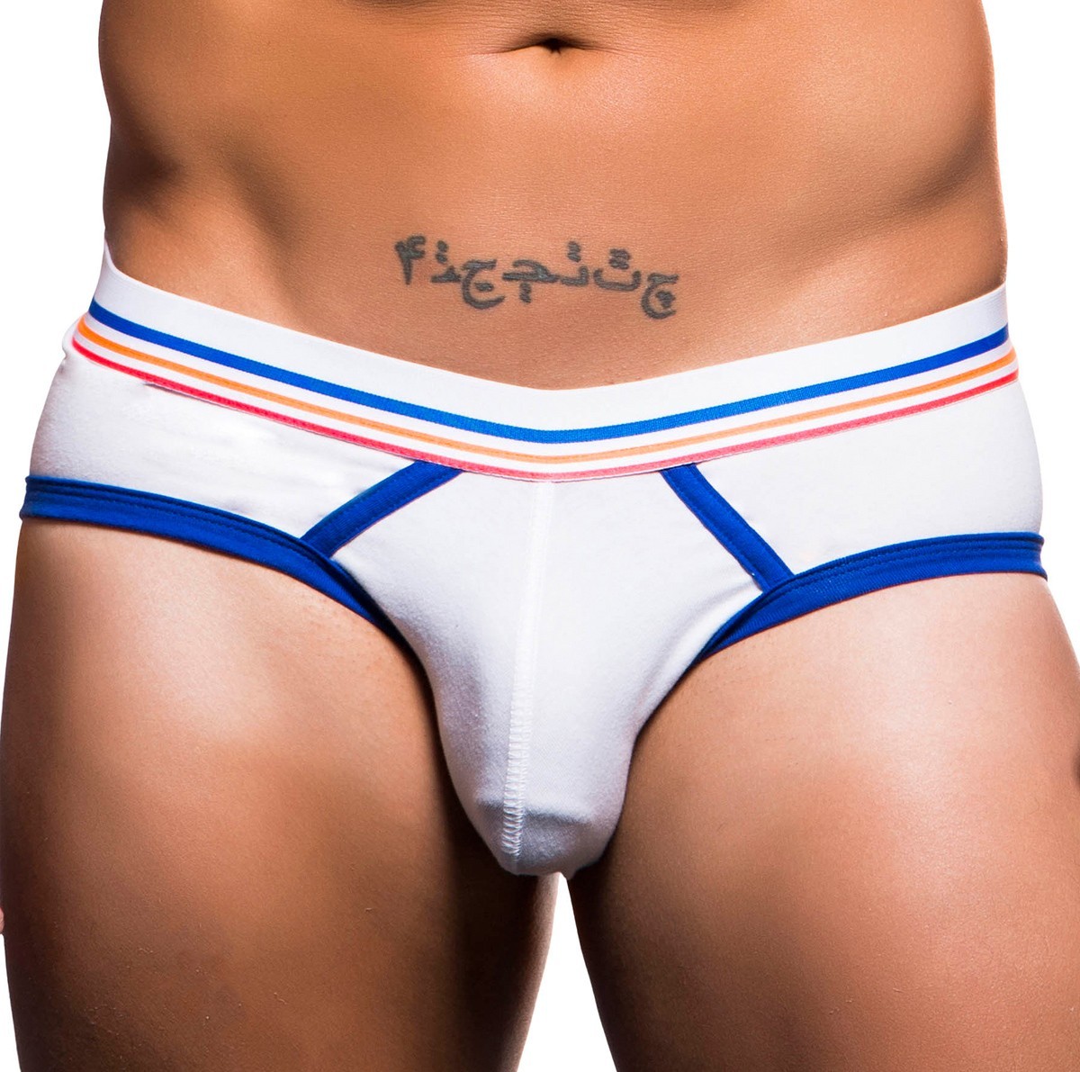 Slipy Andrew Christian California Dreaming Brief bílé S, pánské bavlněné slipy