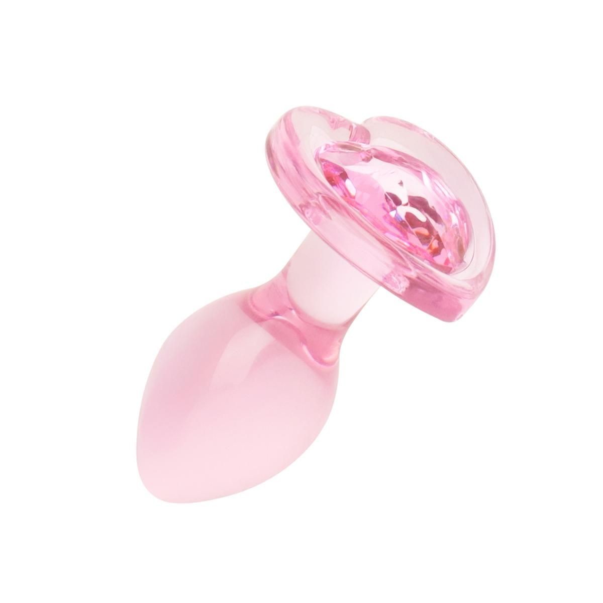 Skleněný anální kolík EasyToys Small růžový