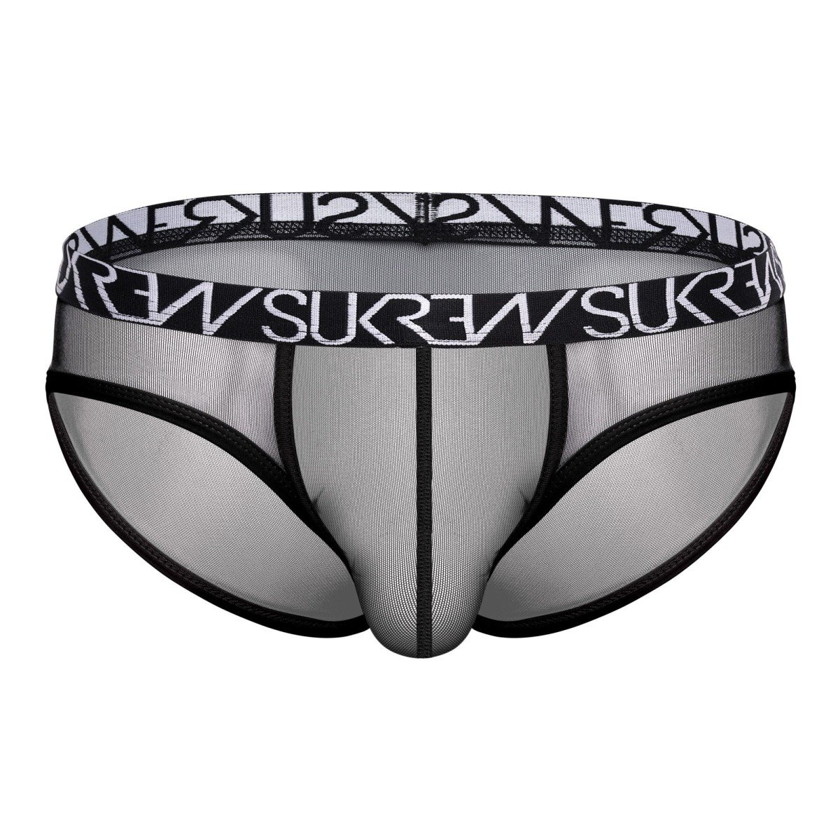 Sukrew Mesh Low-Rise Brief Underground Black