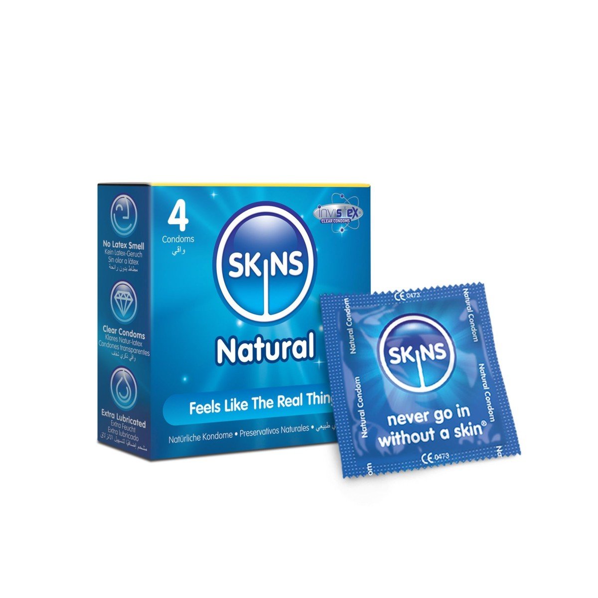 Skins Natural Condoms 4 Pack