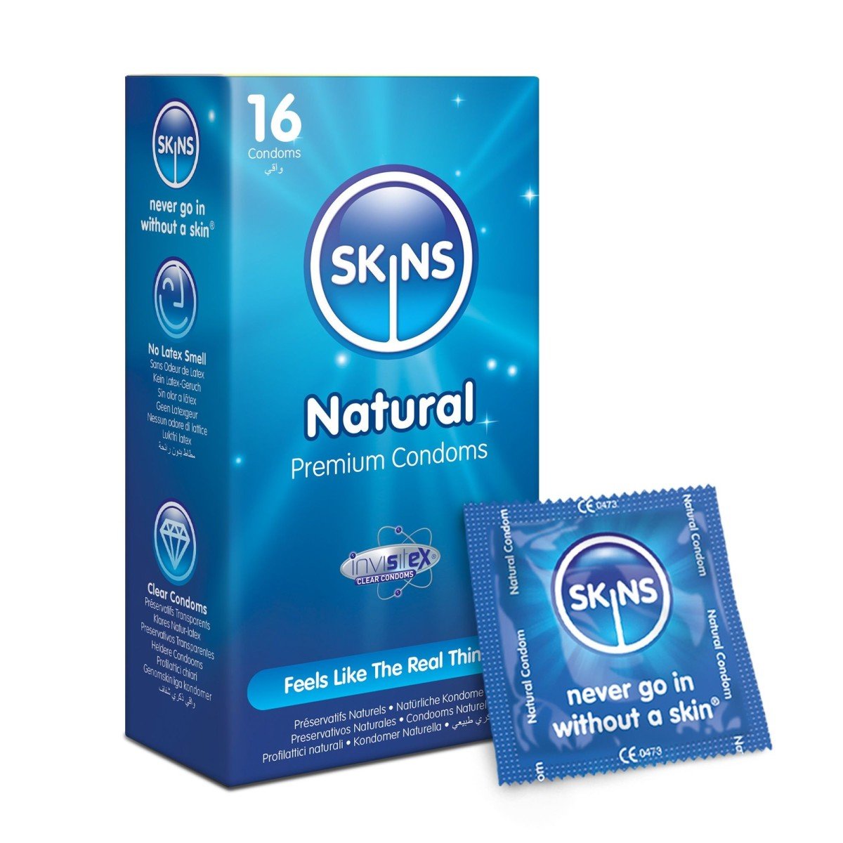 Kondómy Skins Natural 16 ks
