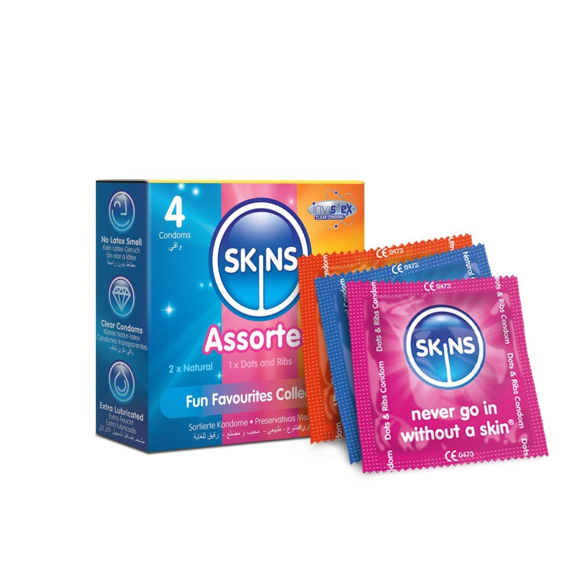 Skins Assorted Condoms 4 Pack