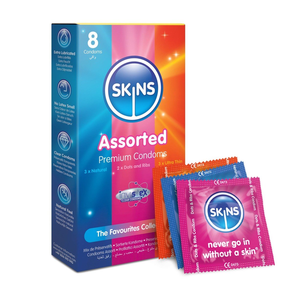 Kondomy Skins Assorted 8 ks
