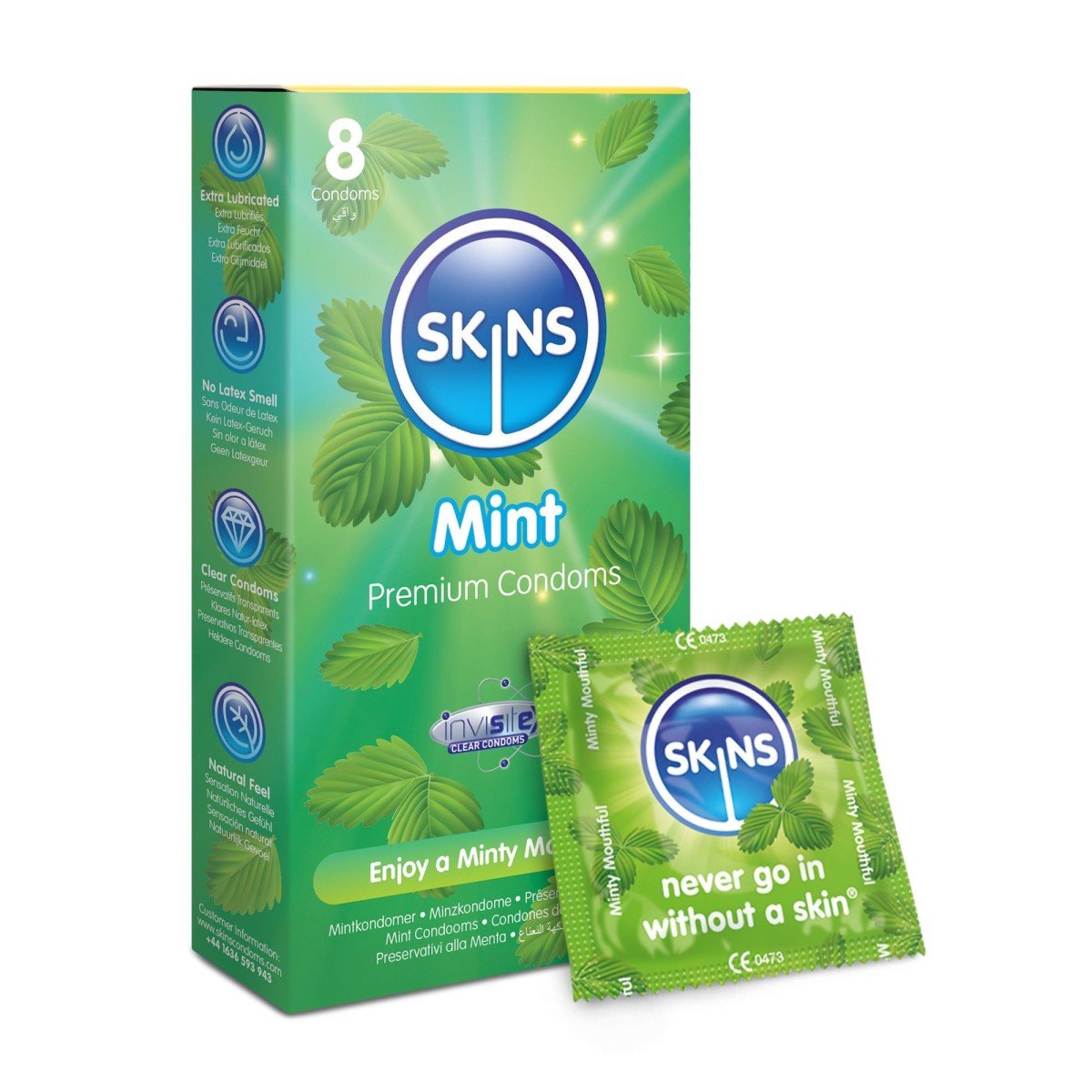 Kondomy Skins Mint 8 ks