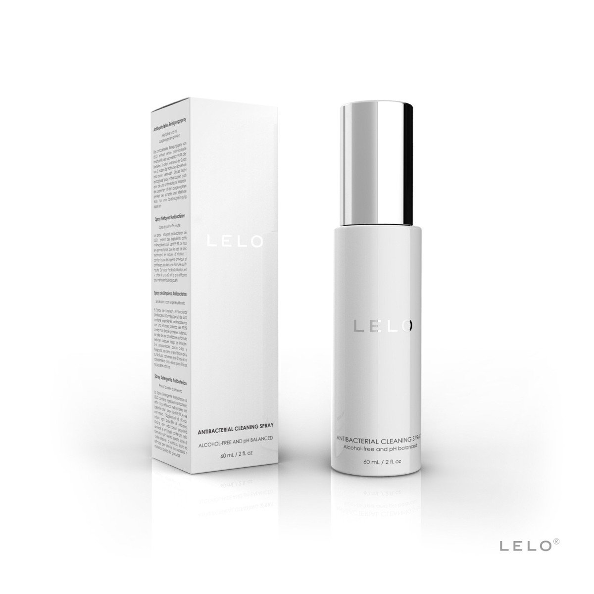 Lelo Antibacterial Cleaning Spray 60 ml, antibakteriální čistící sprej na erotické pomůcky