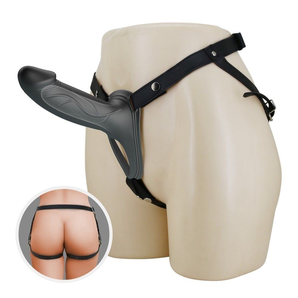 Duté pripínacie dildo Pretty Love Landon Harness Briefs čierne