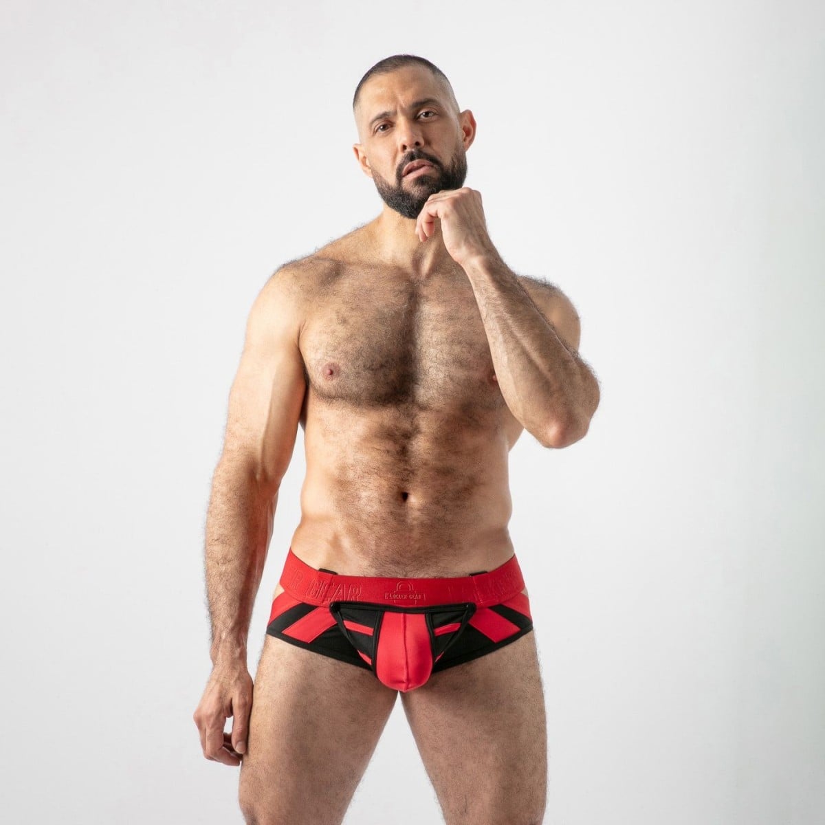 Locker Gear LK0135 Open Access Jock Brief Red