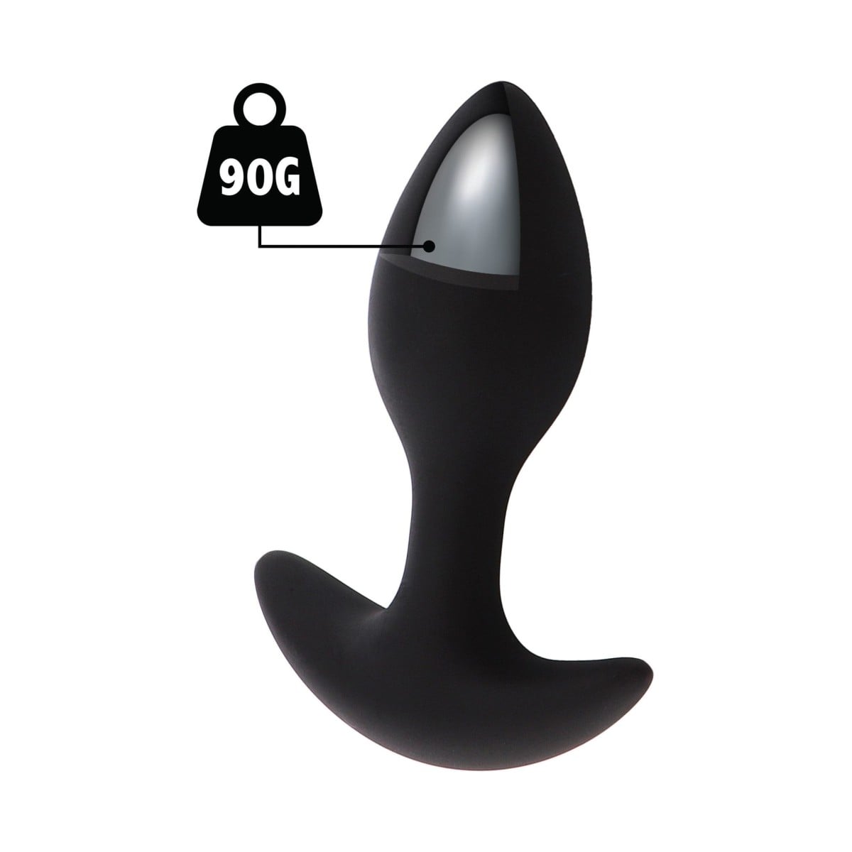 Análny kolík Hidden Desire Extreme Weighted Anal Plug 90 g