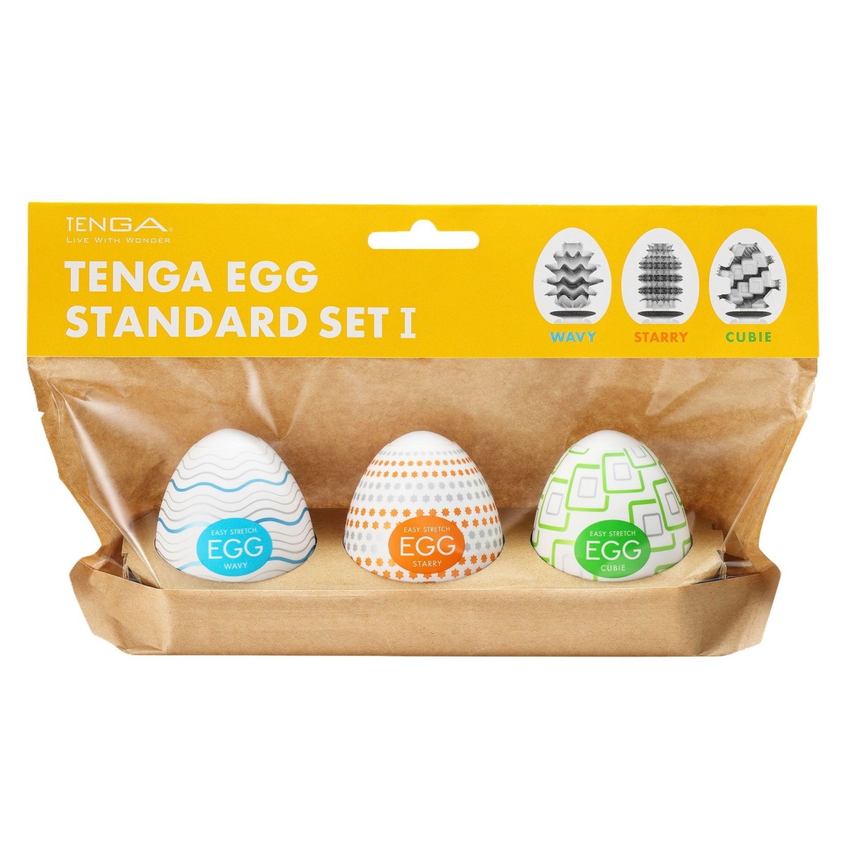 Sada 3 ks masturbačních vajíček Tenga Standard 1