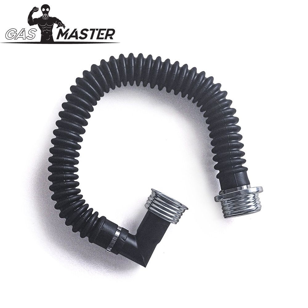 GasMaster Gas Mask Hose Angled Female Connector