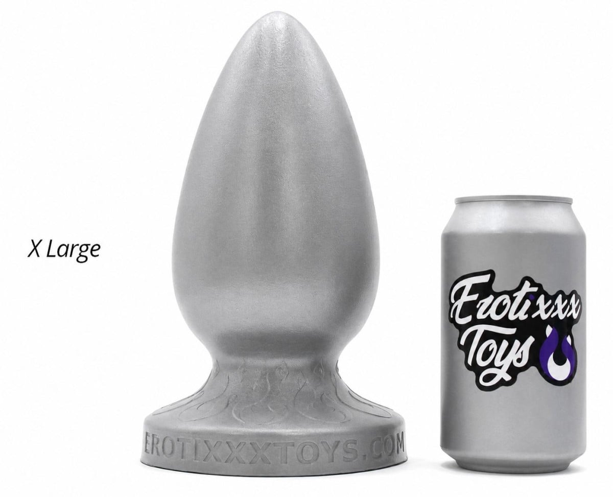 Erotixxx Toys Butt Plug Silver 40% XL