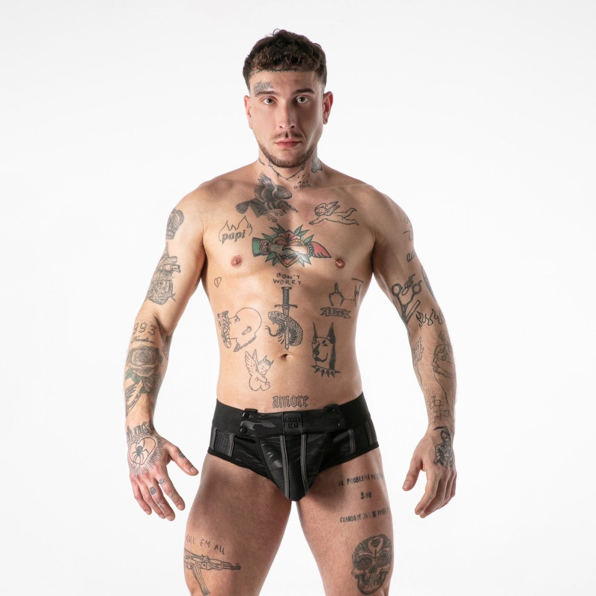Jocksy Locker Gear LK0140 Full Military Access Jock Brief černé