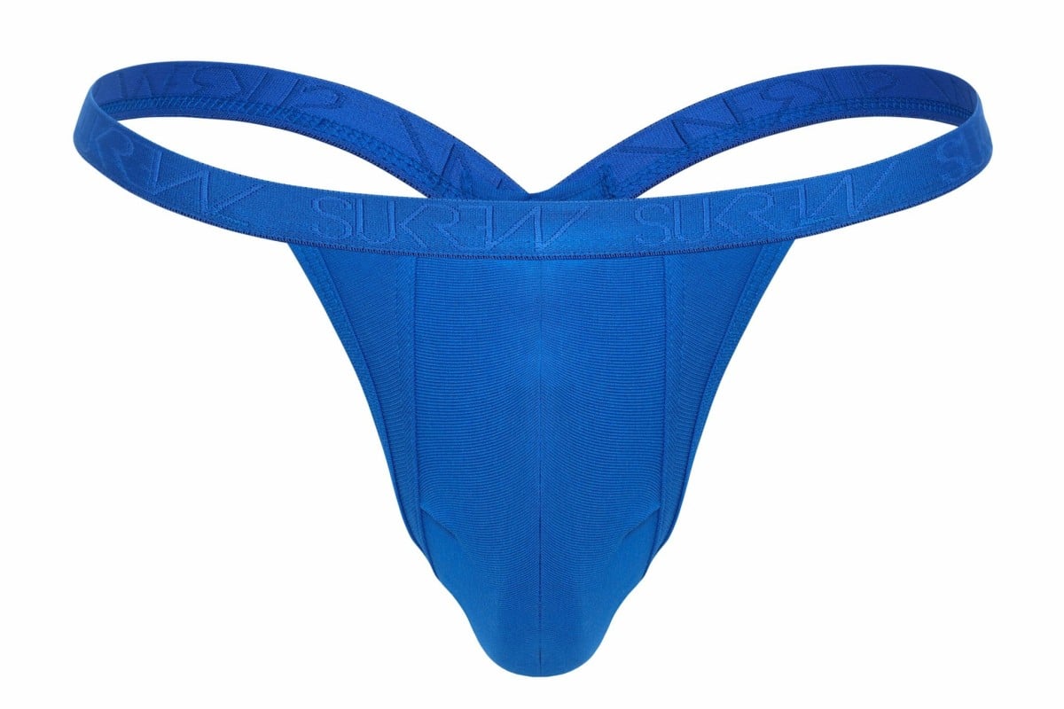 Pánske tangá Sukrew Bubble Thong Blue Hawaii