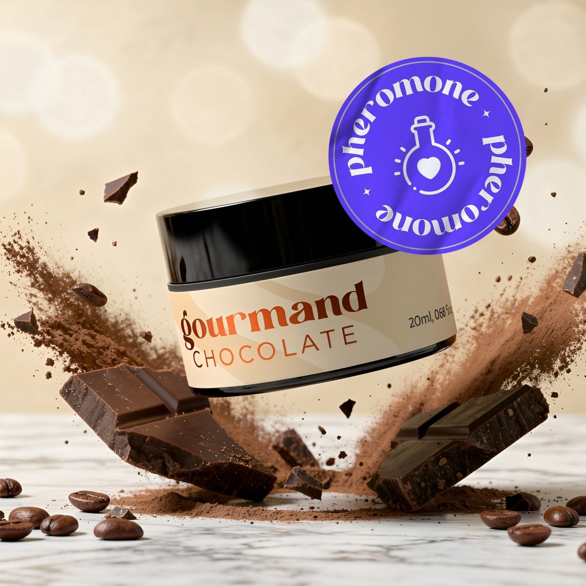 Crushious Gourmand Pheromone Massage Candle Chocolate 20 ml