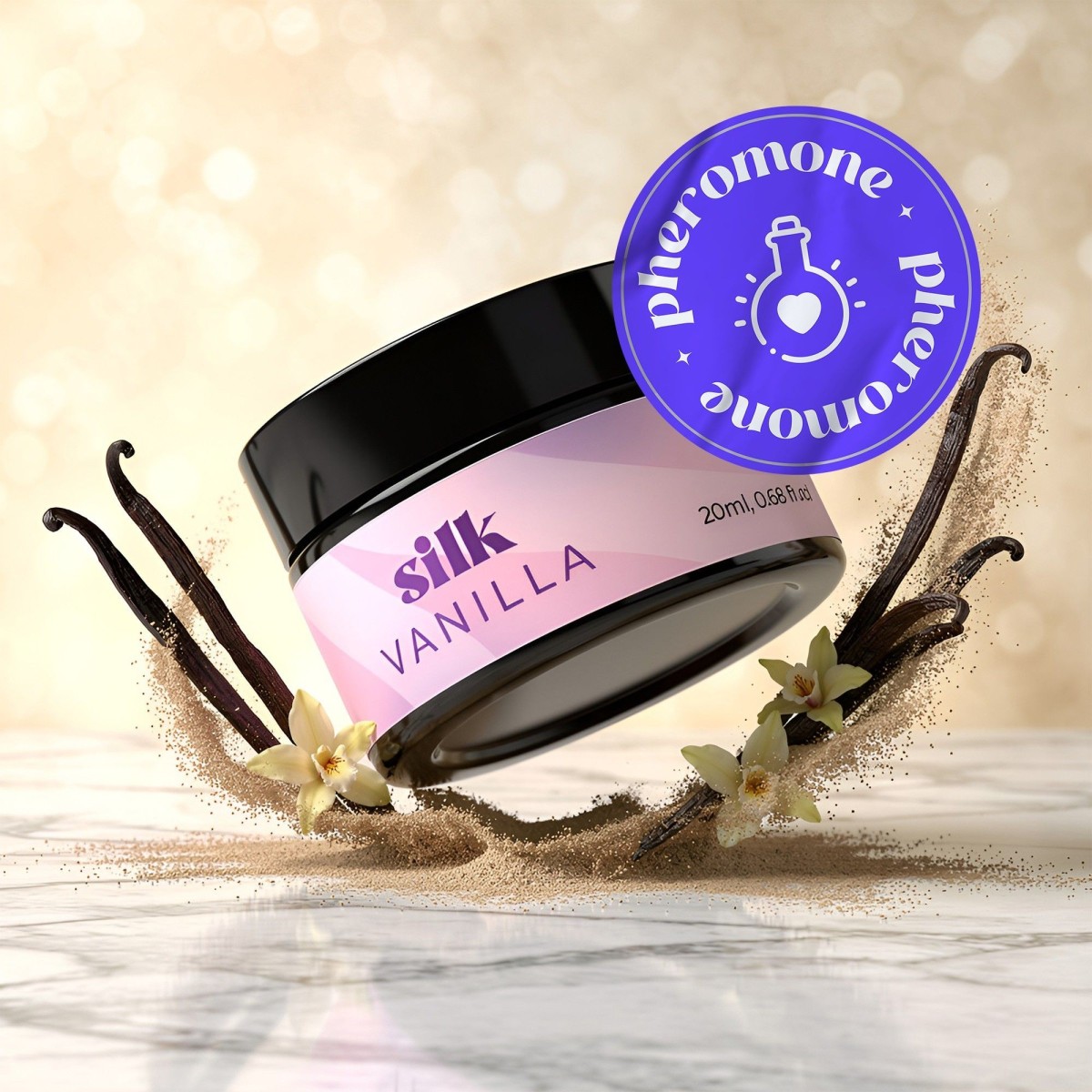 Crushious Silk Pheromone Massage Candle Vanilla 20 ml