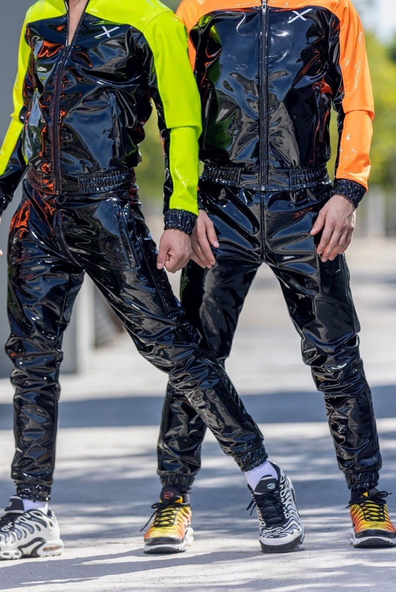 Nohavice Twink X Phoenix PVC PRO Zipper čierne