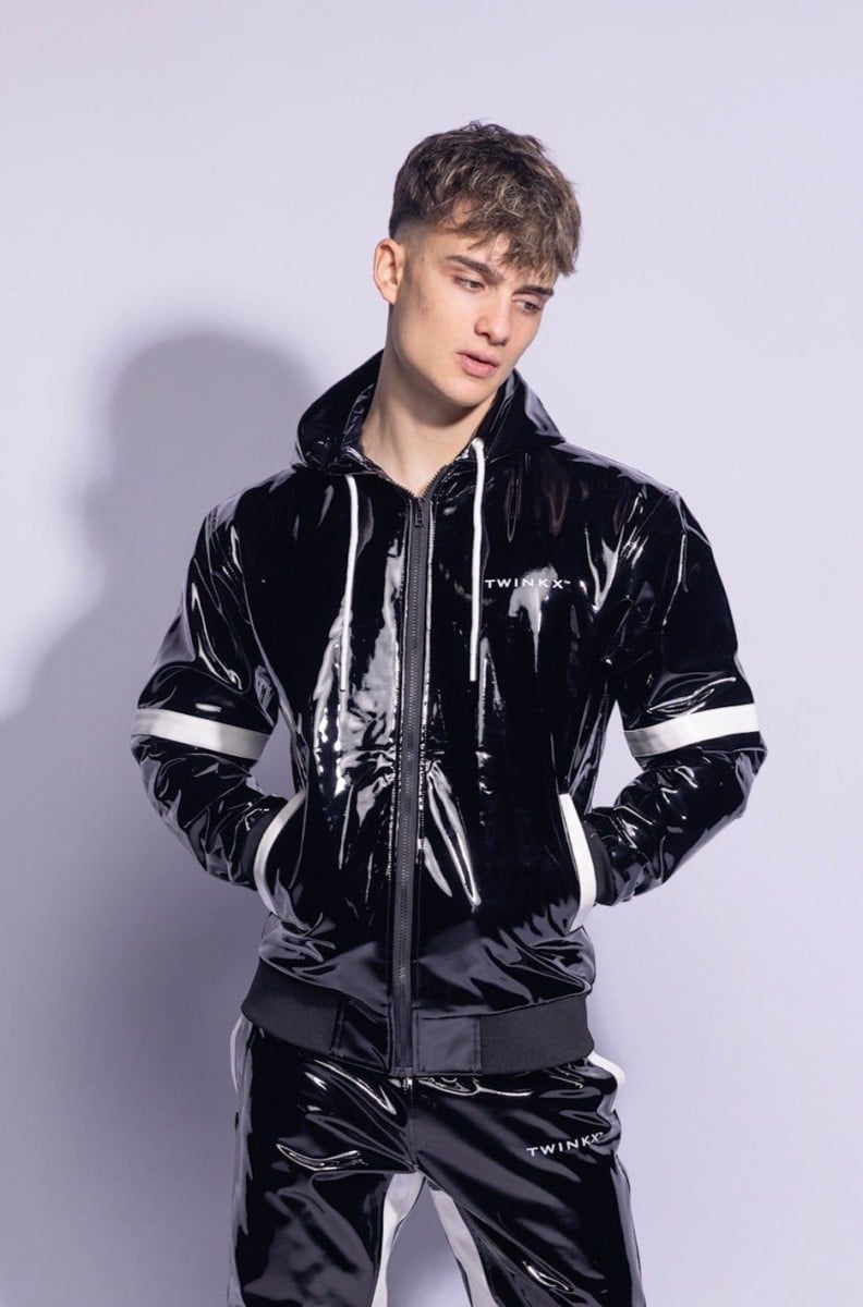 Bunda Twink X Datingstar PVC PRO čierno-biela