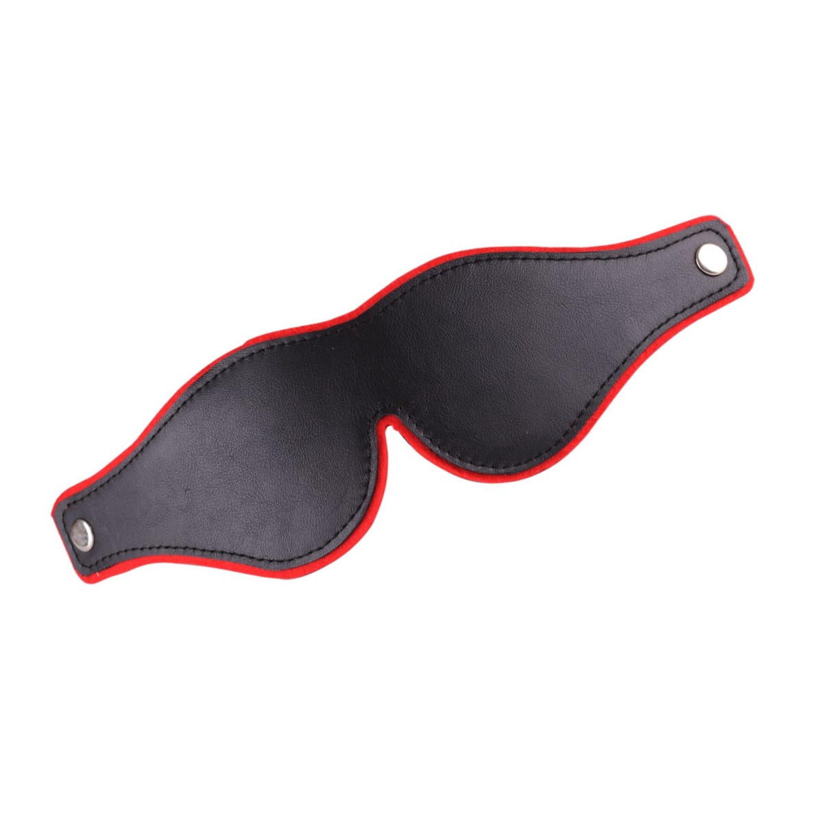 Kožená maska na oči BlackRed černo-červená
