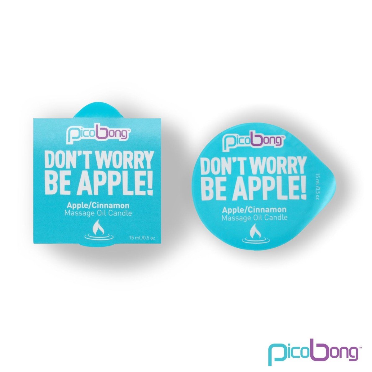 Masážna sviečka PicoBong Don’t Worry Be Apple! 15 ml